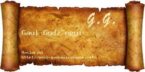 Gaul Gyöngyi névjegykártya